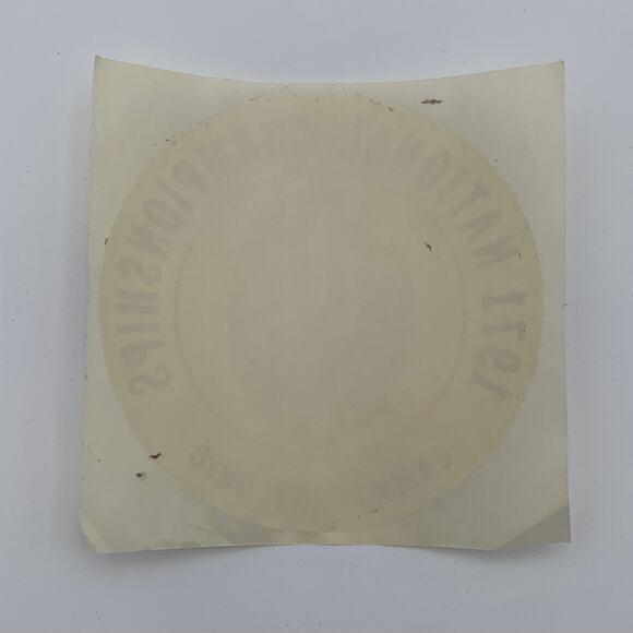 1971 National Championships Camp Perry, Ohio Sticker Vintage - Picture 2 of 2